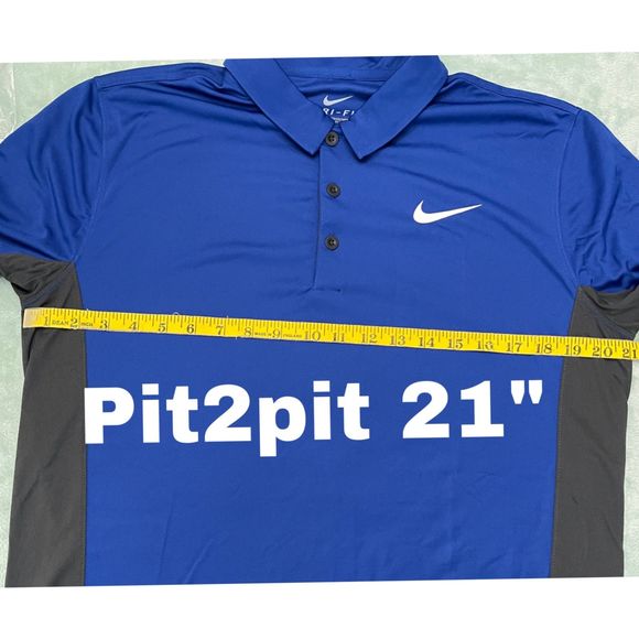 NEW Nike Men's Royal Blue Dri-Fit Polo (Size M) - Picture 11 of 12